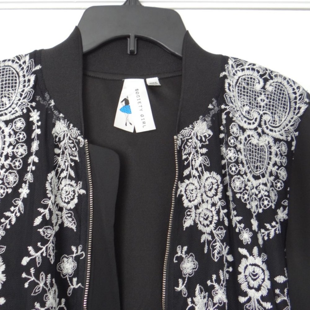 Embroidered Bomber Jacket - Picture 4 of 5